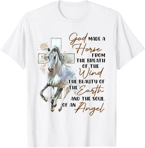 God Made A Horse From The Breath Of The Wind The Beauty Of T T-Shirt - T-Shirt | White