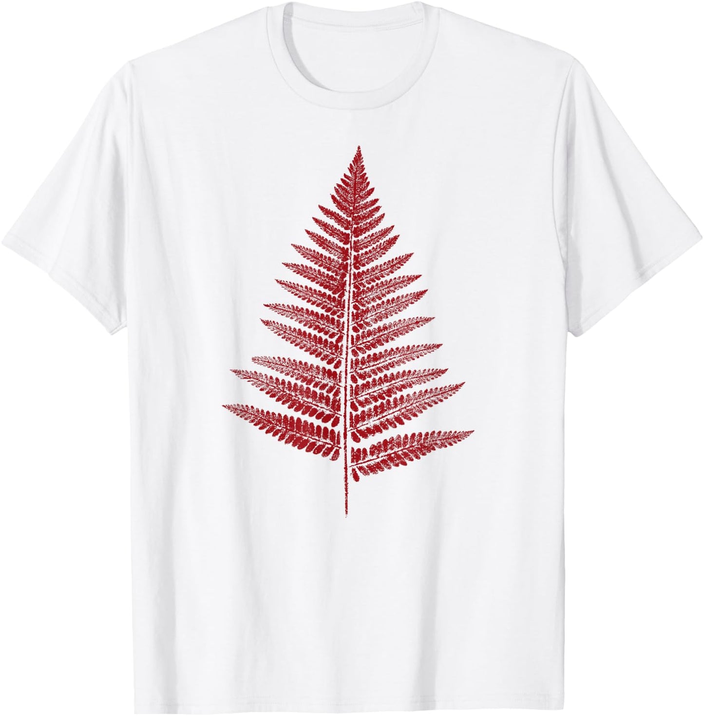 Fern Leaf / Nature & Forest - Leaves Stamp Graphic BOTANICAL T-Shirt - T-Shirt | White