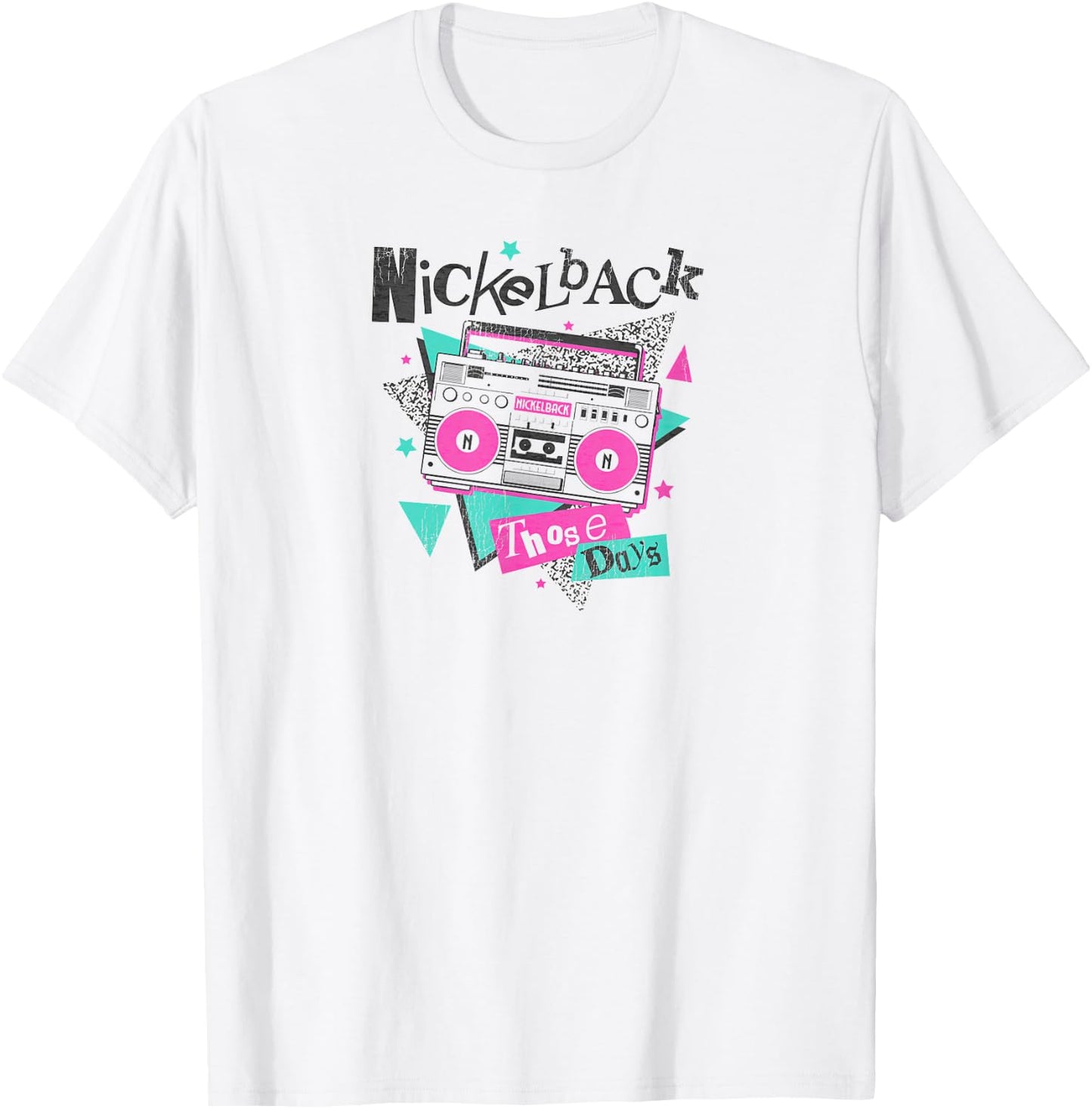 Nickelback Boom Box Those Days T-Shirt - T-Shirt | White