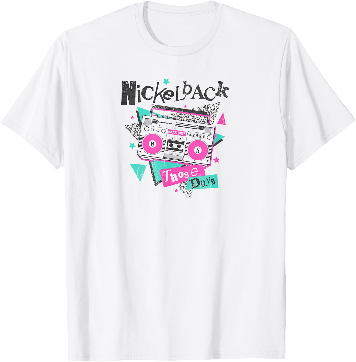 Nickelback Boom Box Those Days T-Shirt - T-Shirt | White