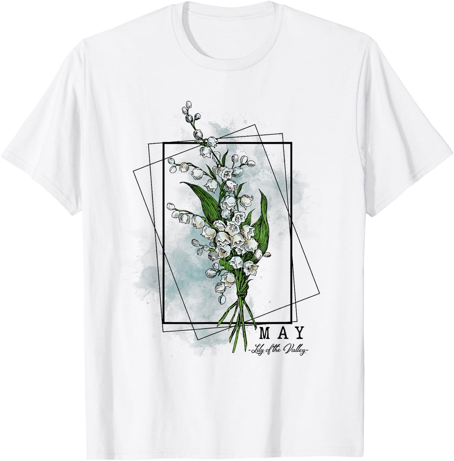 Birth Month Flowers May Lily of the Valley Women Girls T-Shirt - T-Shirt | White
