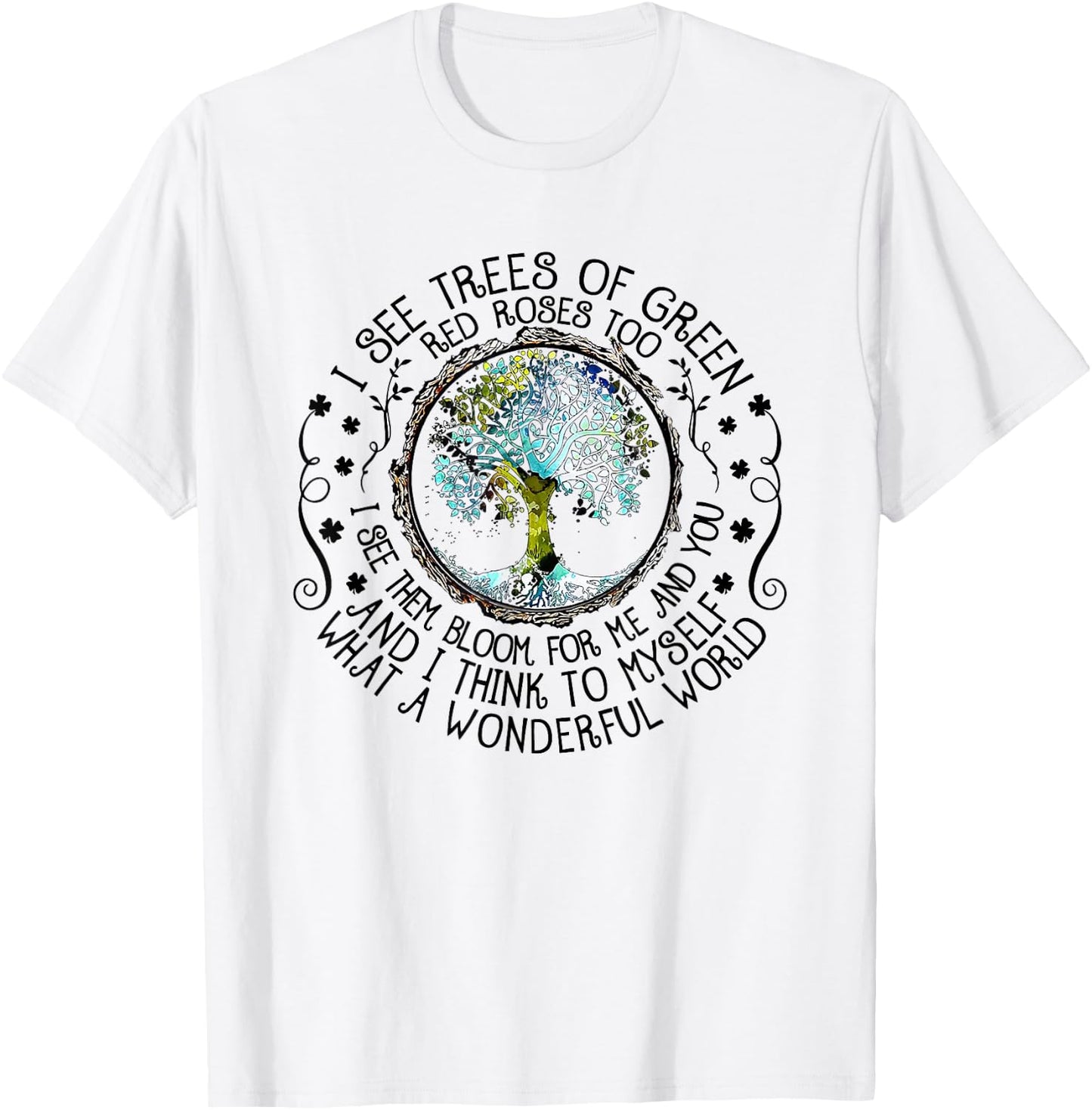 Myself What A Wonderful World T-Shirt - T-Shirt | White