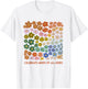 Celebrate Minds of All Kinds Flowers Neurodiversity Autism T-Shirt - T-Shirt | White