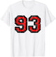 Number 93 (Vintage Black&Red) No.93 T-Shirt - T-Shirt | White