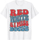 red white and i miss booze Funny Drinking 4th of July Women Men T-Shirt - T-Shirt | White