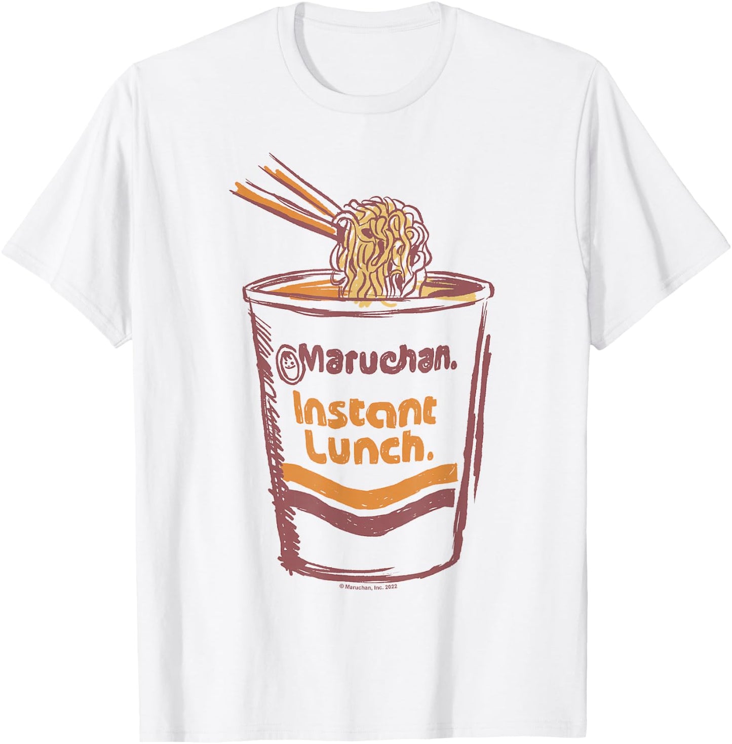 Maruchan Instant Lunch Ramen Cup Art Logo T-Shirt - T-Shirt | White