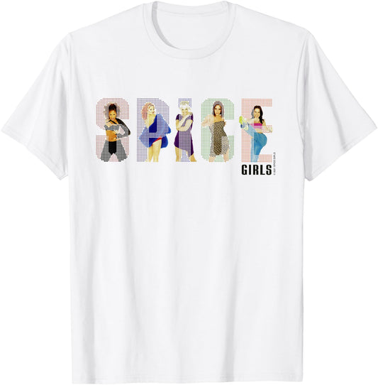 Spice Girls Classic White Album - , Short Sleeve, 100% Cotton T-Shirt - T-Shirt | White