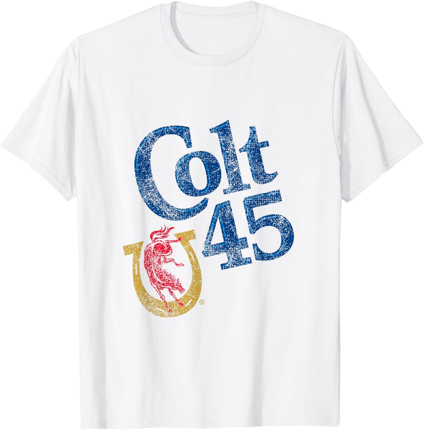 Colt 45 Beer Vintage Style - Logo T-Shirt - T-Shirt | White