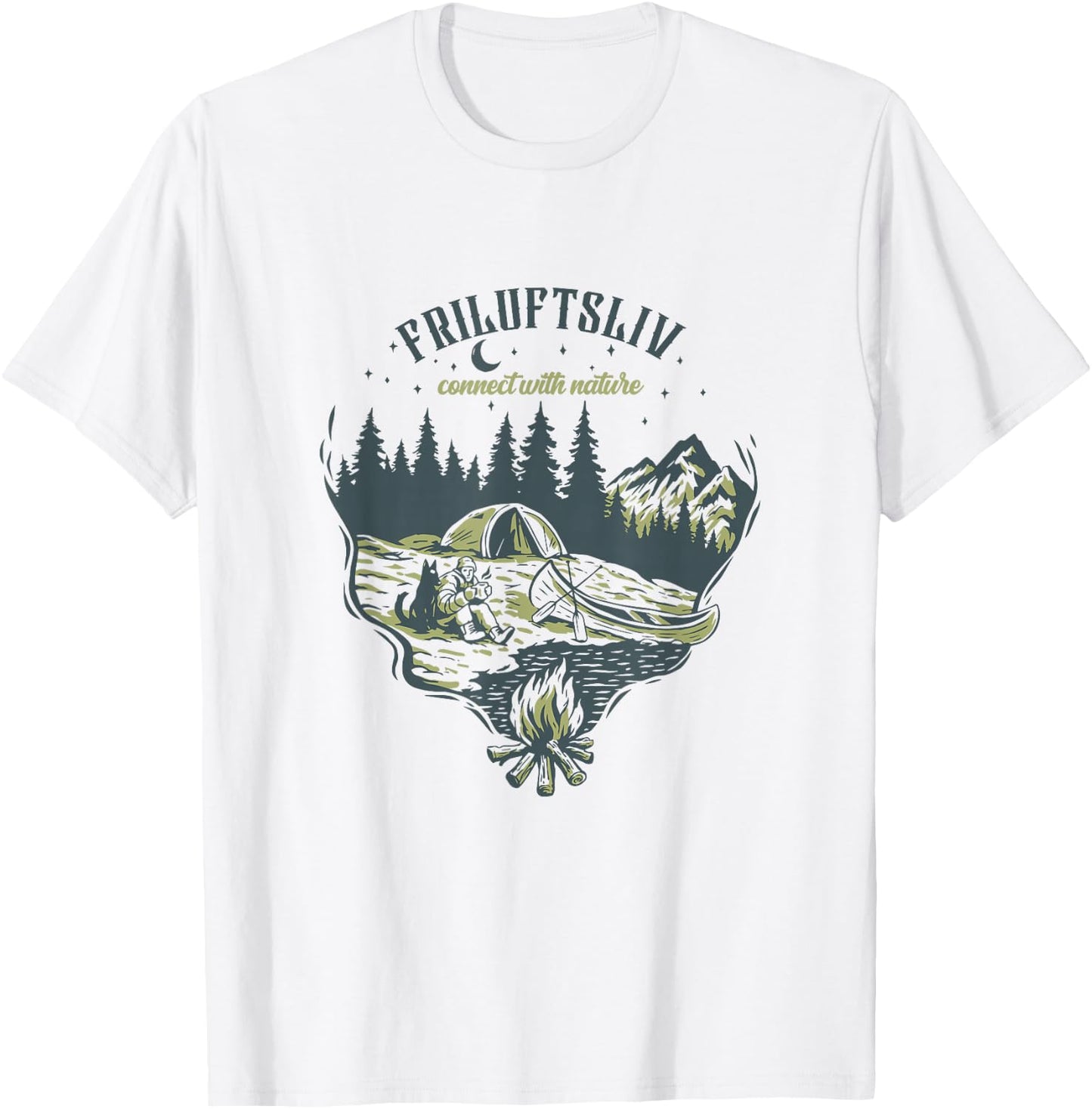 Friluftsliv Connect With Nature T-Shirt - T-Shirt | White