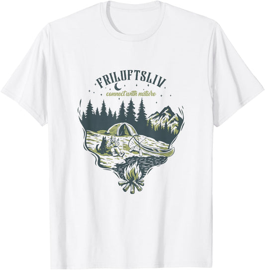Friluftsliv Connect With Nature T-Shirt - T-Shirt | White