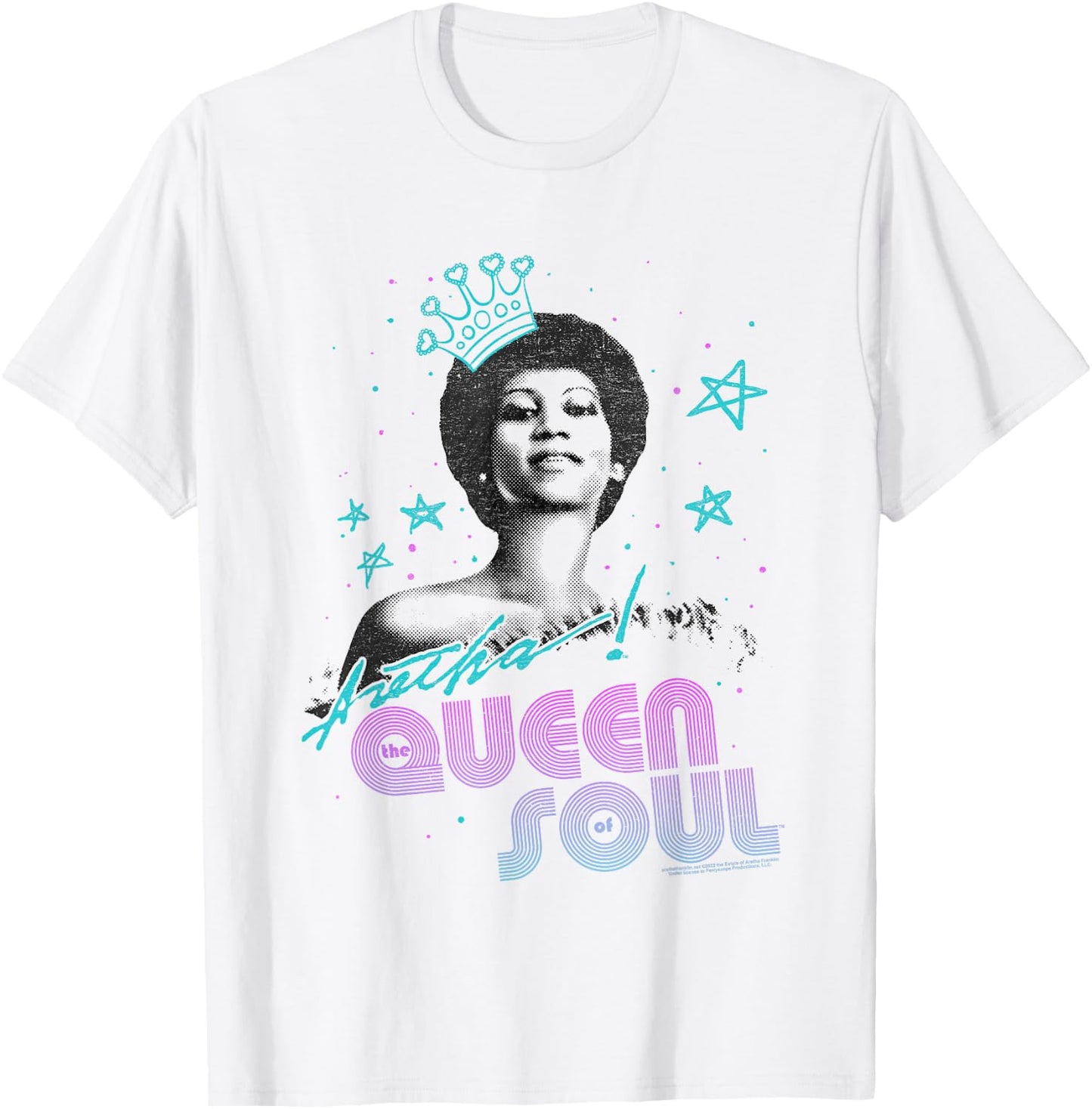 Aretha Franklin Queen of Soul T-Shirt - T-Shirt | White