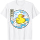 Rubber Duck Great Waves Kawaii Aesthetic T-Shirt - T-Shirt | White