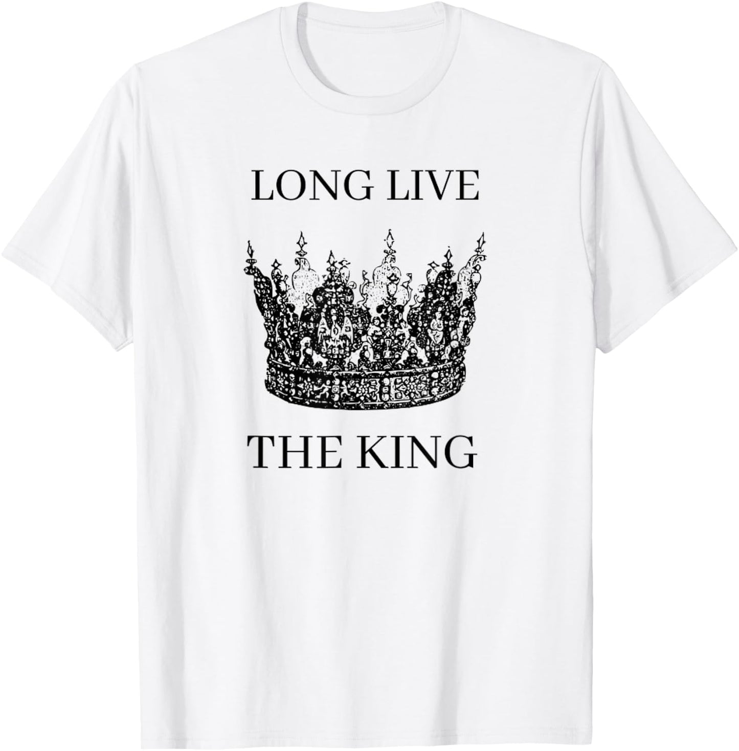 Long Live The King UK King Charles Coronation Celebration T-Shirt - T-Shirt | White