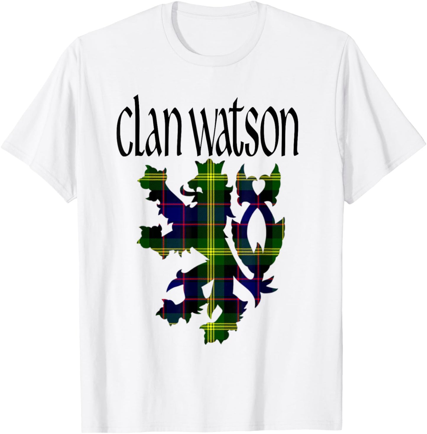 Clan Watson Tartan Scottish Family Name Scotland Pride T-Shirt - T-Shirt | White