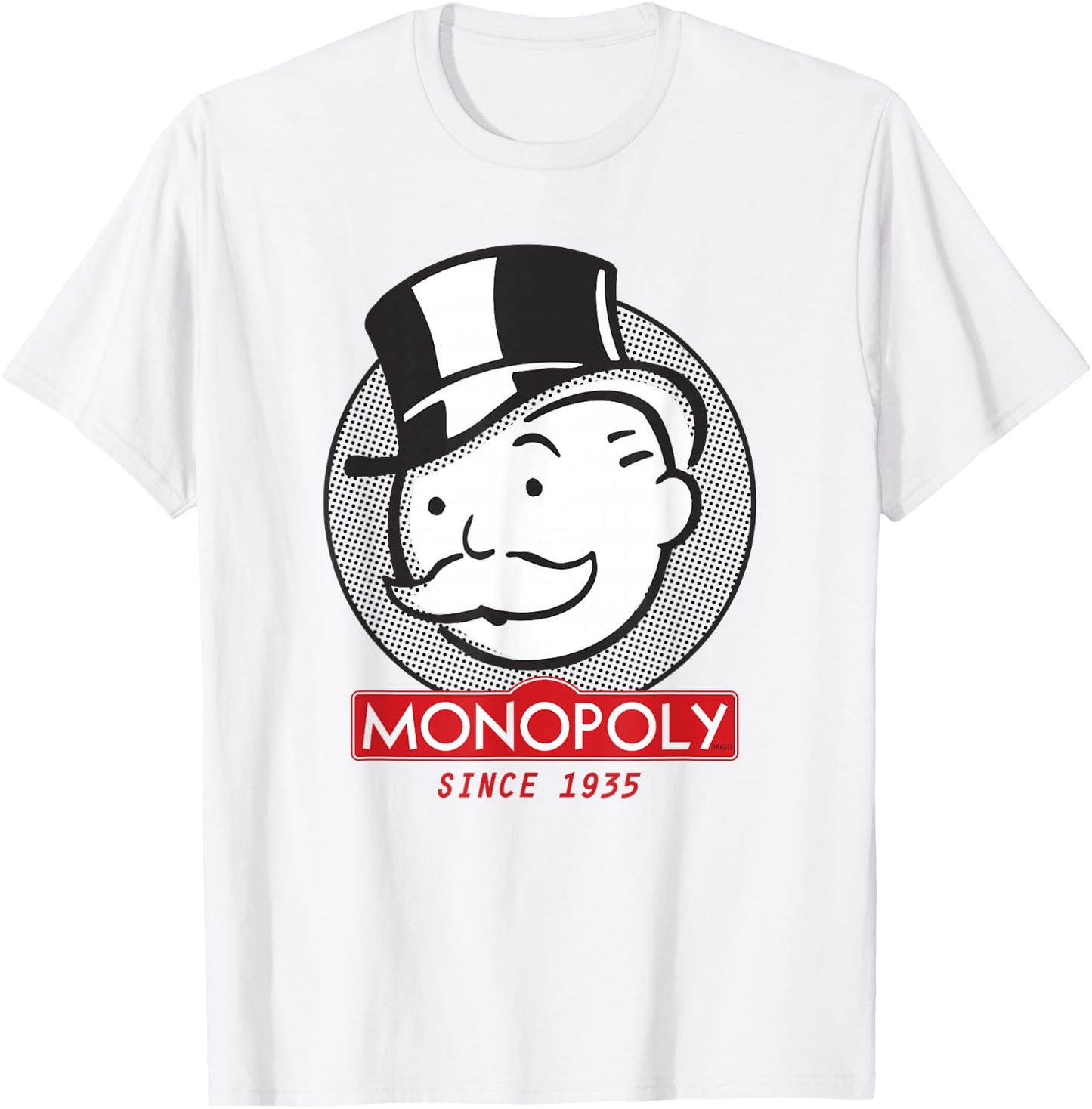 Monopoly Mr. Monopoly Since 1935 Classic Vintage Logo T-Shirt - T-Shirt | White