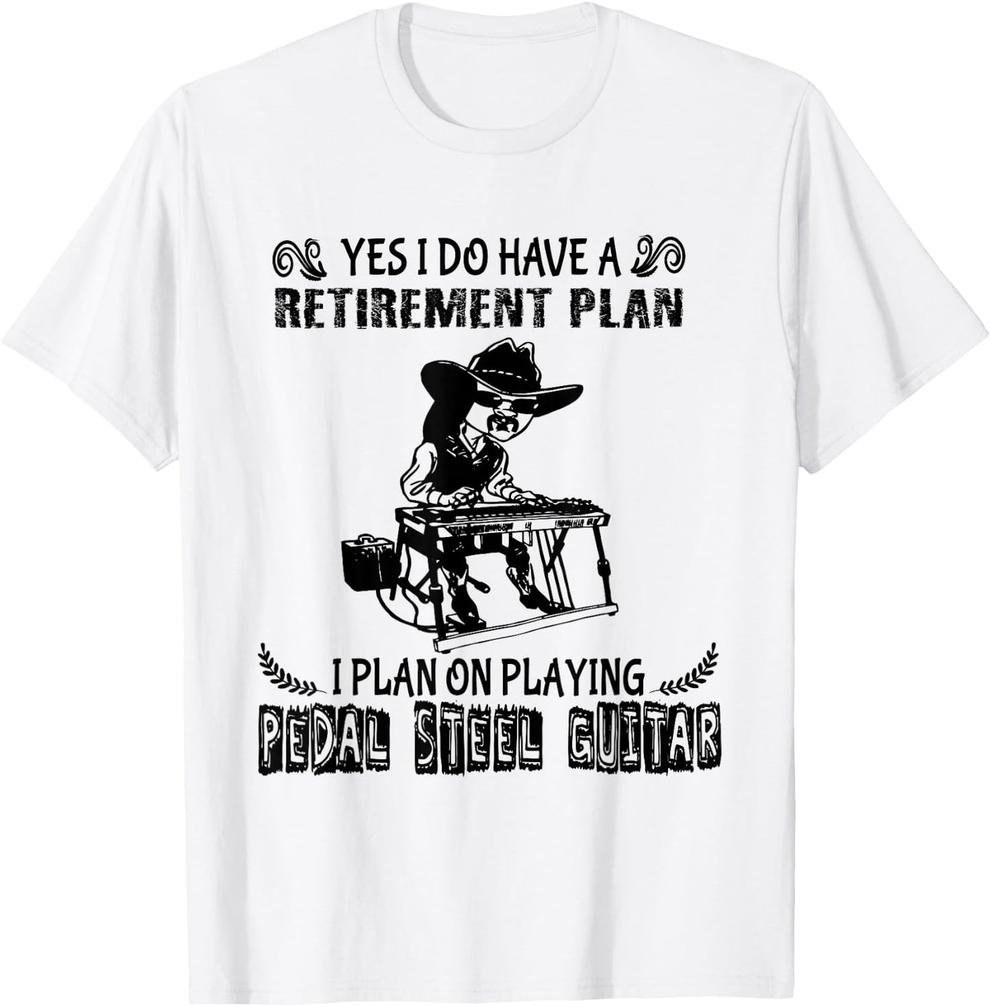 Pedal Steel Guitar Console Steel Guitar Dad Costume T-Shirt - T-Shirt | White