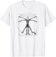 Dungeons & Dragons Mind Flayer Vitruvian Man Vintage Sketch T-Shirt - T-Shirt | White