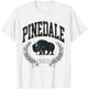 Vintage Pinedale Wyoming Mountains Bison Western T-Shirt - T-Shirt | White