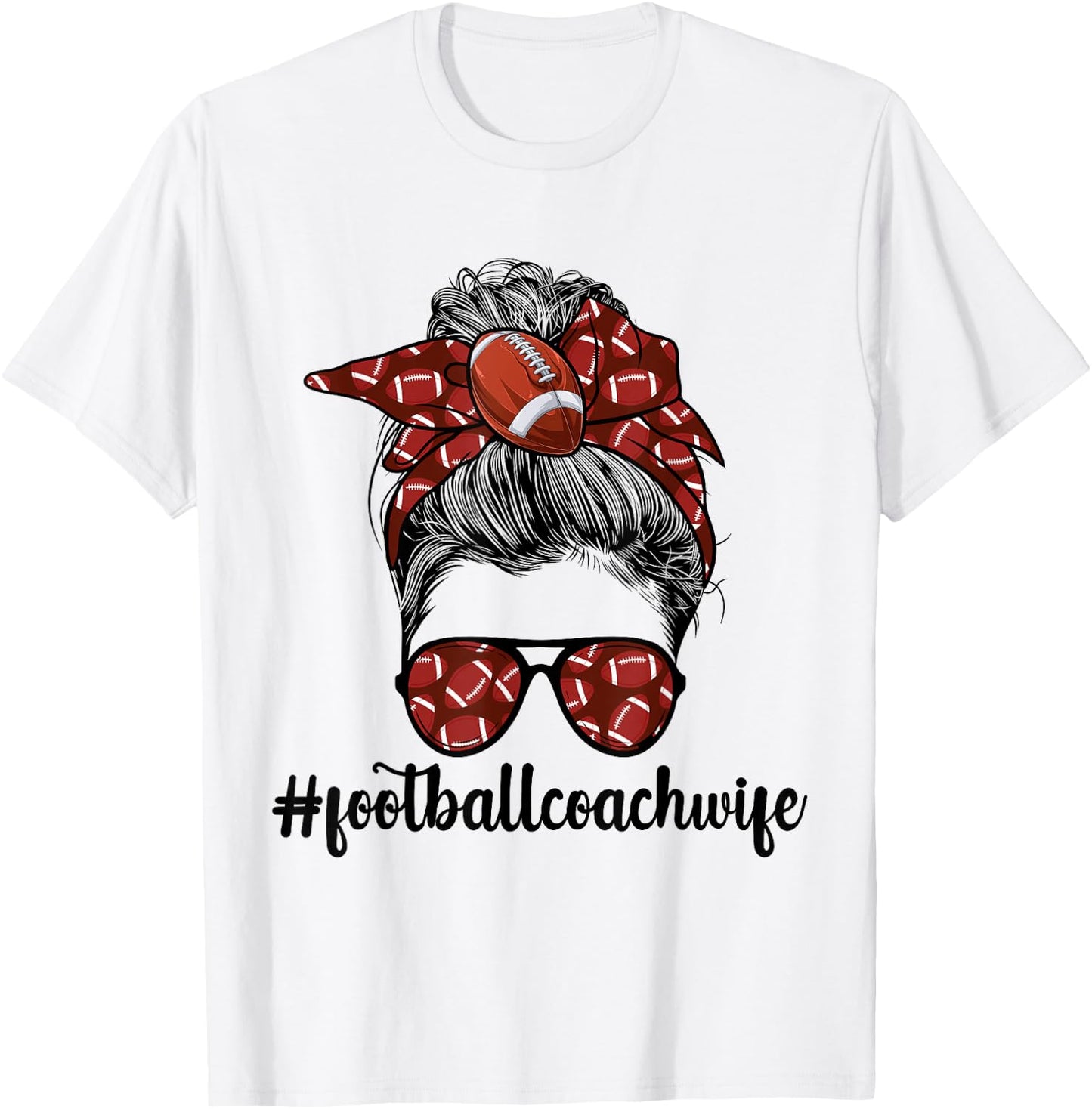 Coaches Wife Football Coach Wife Of A Football Coach T-Shirt - T-Shirt | White