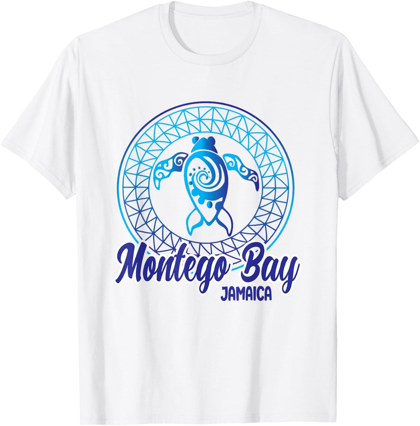 Montego Bay Jamaica Souvenirs Tribal Sea Turtle Vacation T-Shirt - T-Shirt | White