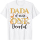 Dada of Miss One-deer-ful Girl 1st Birthday Cute Deer T-Shirt - T-Shirt | White