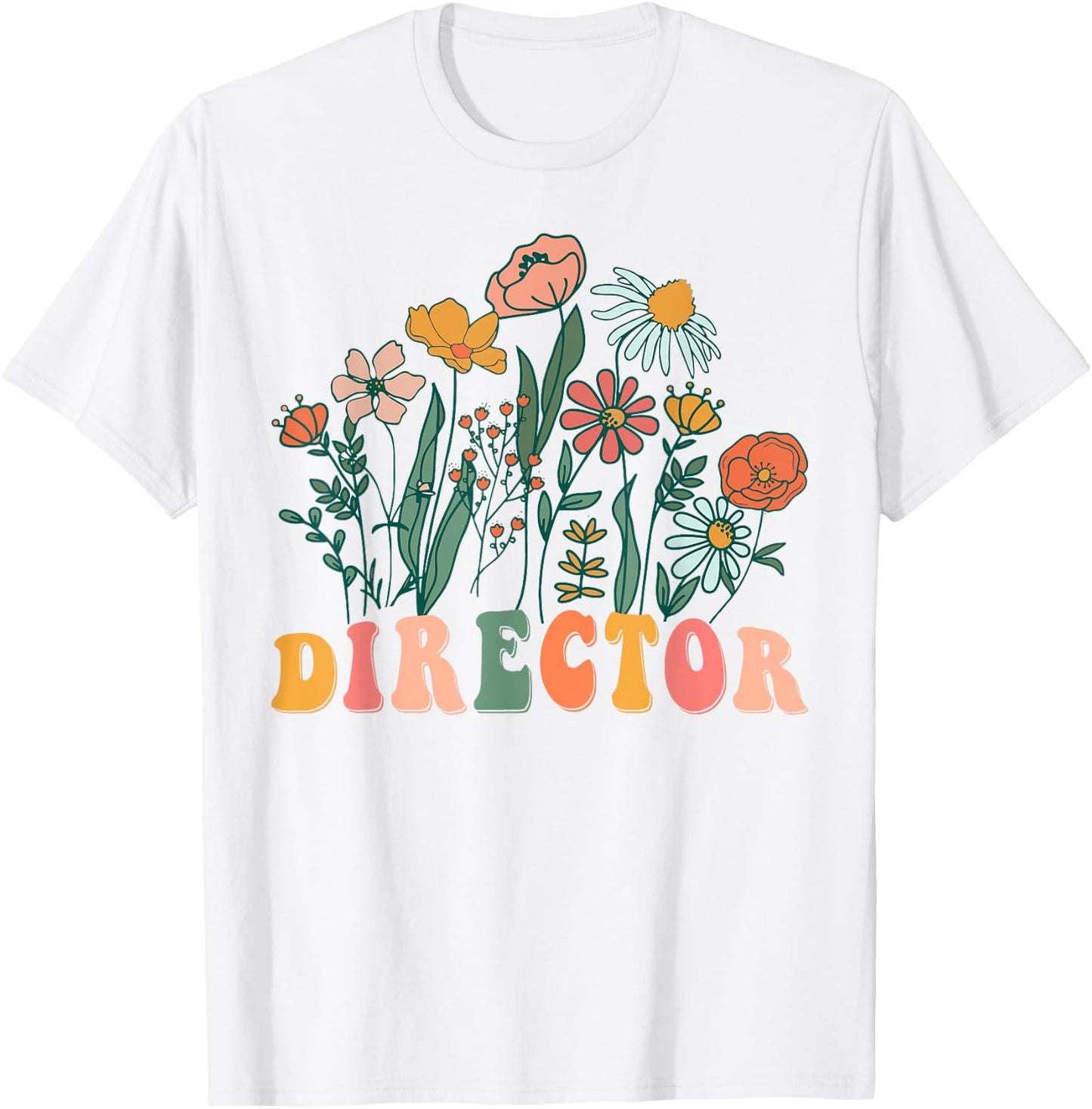 Groovy Wildflower Director T-Shirt - T-Shirt | White