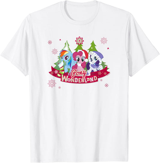 My Little Pony: Friendship Is Magic Christmas Wonderland T-Shirt - T-Shirt | White