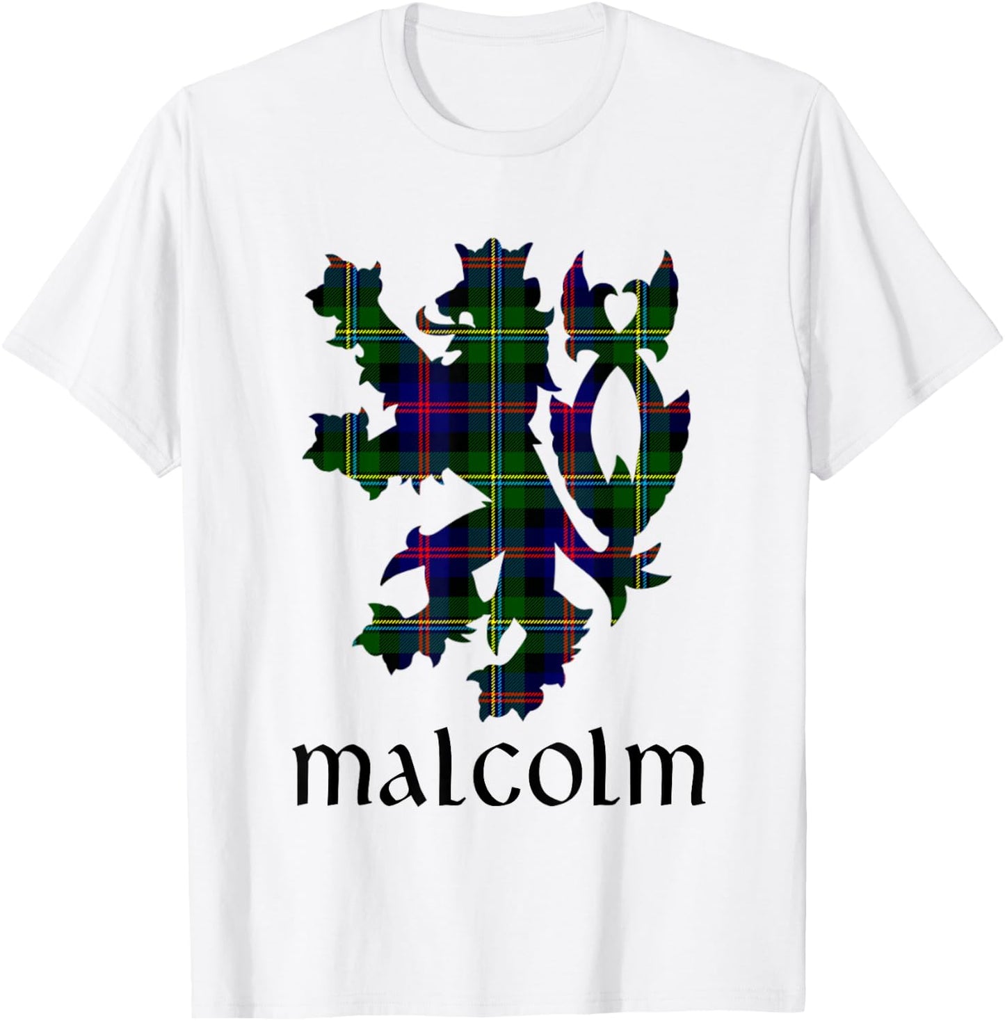 Clan Malcolm Tartan Scottish Family Name Scotland Pride T-Shirt - T-Shirt | White