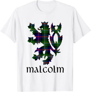 Clan Malcolm Tartan Scottish Family Name Scotland Pride T-Shirt - T-Shirt | White