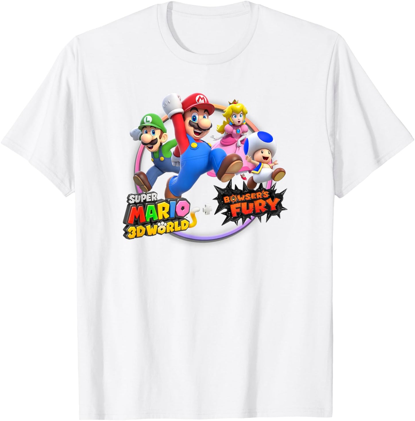 Super Mario 3D World: Bowser's Fury Nintendo Game Poster T-Shirt - T-Shirt | White