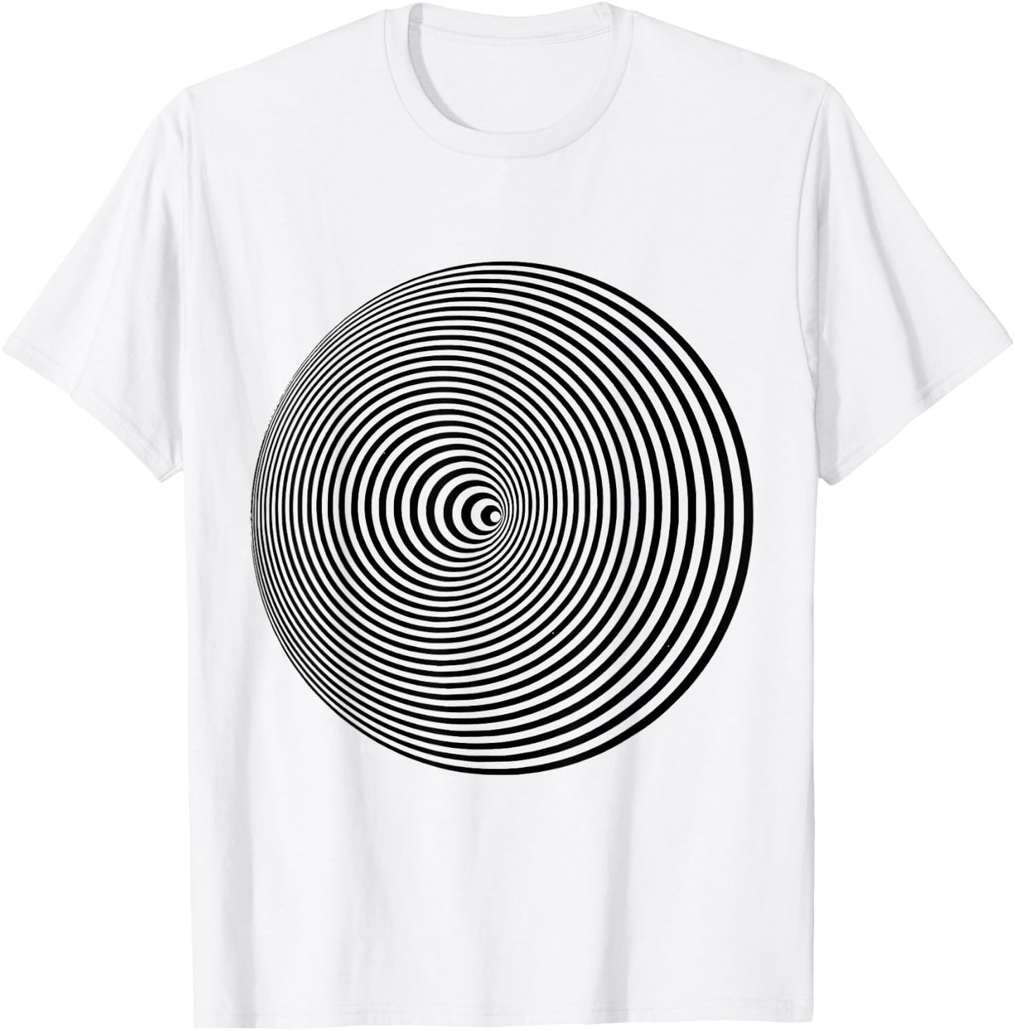 Optical Illusion T-Shirt - T-Shirt | White