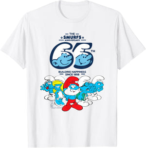 The Smurfs 65th Anniversary Group T-Shirt - T-Shirt | White