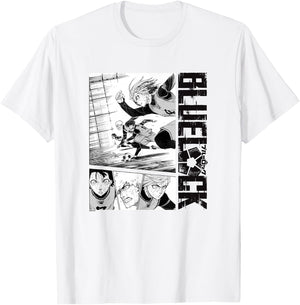 Blue Lock Bachira Kunigami Chigiri with The Goal Scent Logo T-Shirt - T-Shirt | White