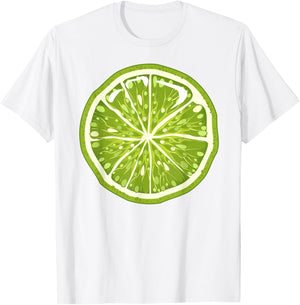 Green Lime Halloween Costume Group Funny Lime Lovers T-Shirt - T-Shirt | White