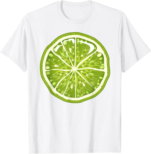 Green Lime Halloween Costume Group Funny Lime Lovers T-Shirt - T-Shirt | White