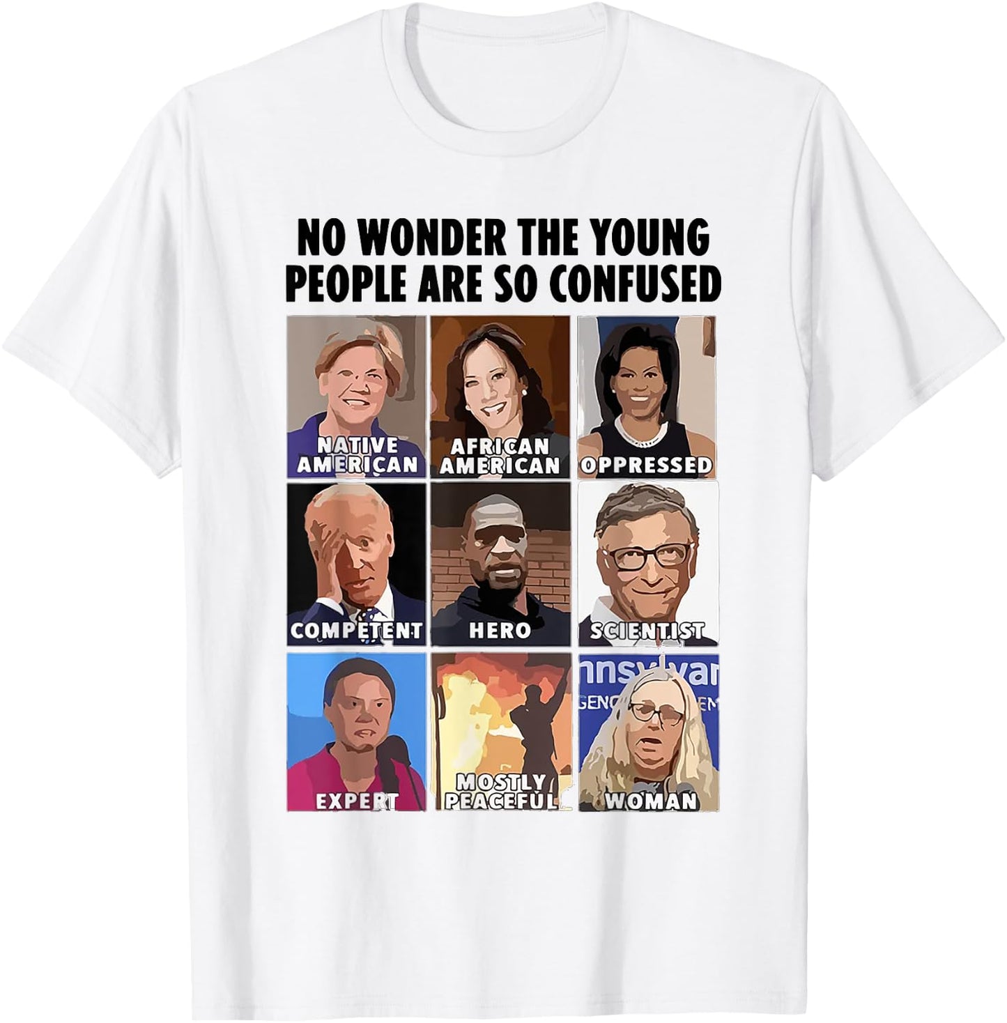 No Wonder The Young People Are So Confused T-Shirt - T-Shirt | White