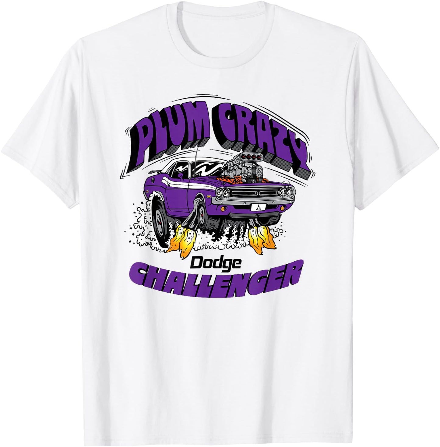 Dodge Challenger Plum Crazy, Last Call T-Shirt - T-Shirt | White