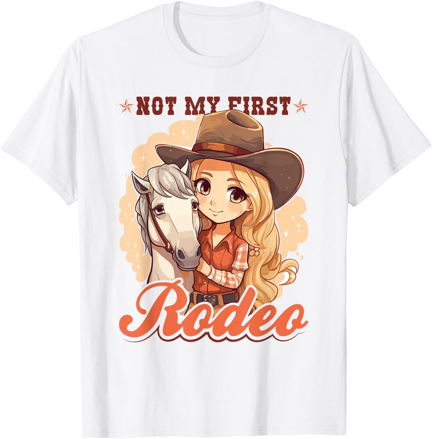 Not My First Rodeo, Country Rodeo Kids Girl Toddler Cowgirl T-Shirt - T-Shirt | White