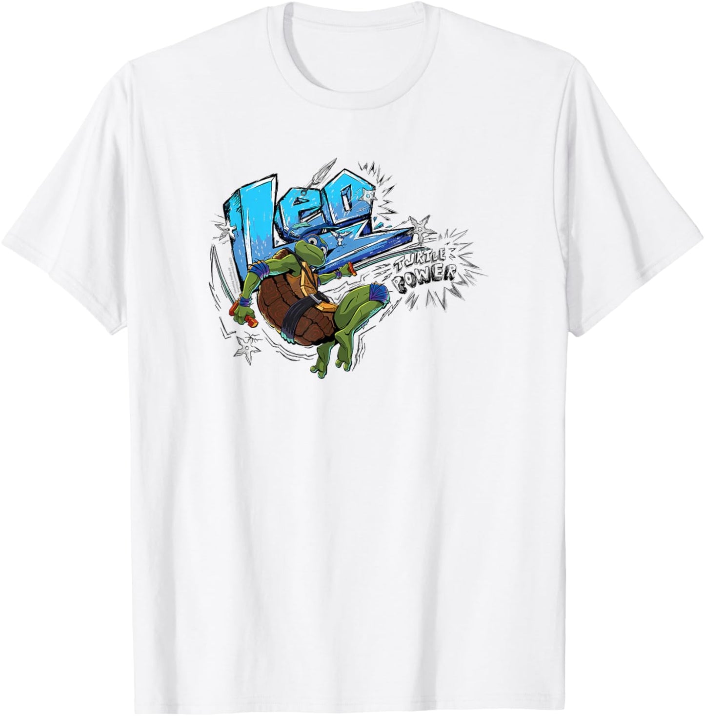 Teenage Mutant Ninja Turtles: Mutant Mayhem Leo Pose T-Shirt - T-Shirt | White