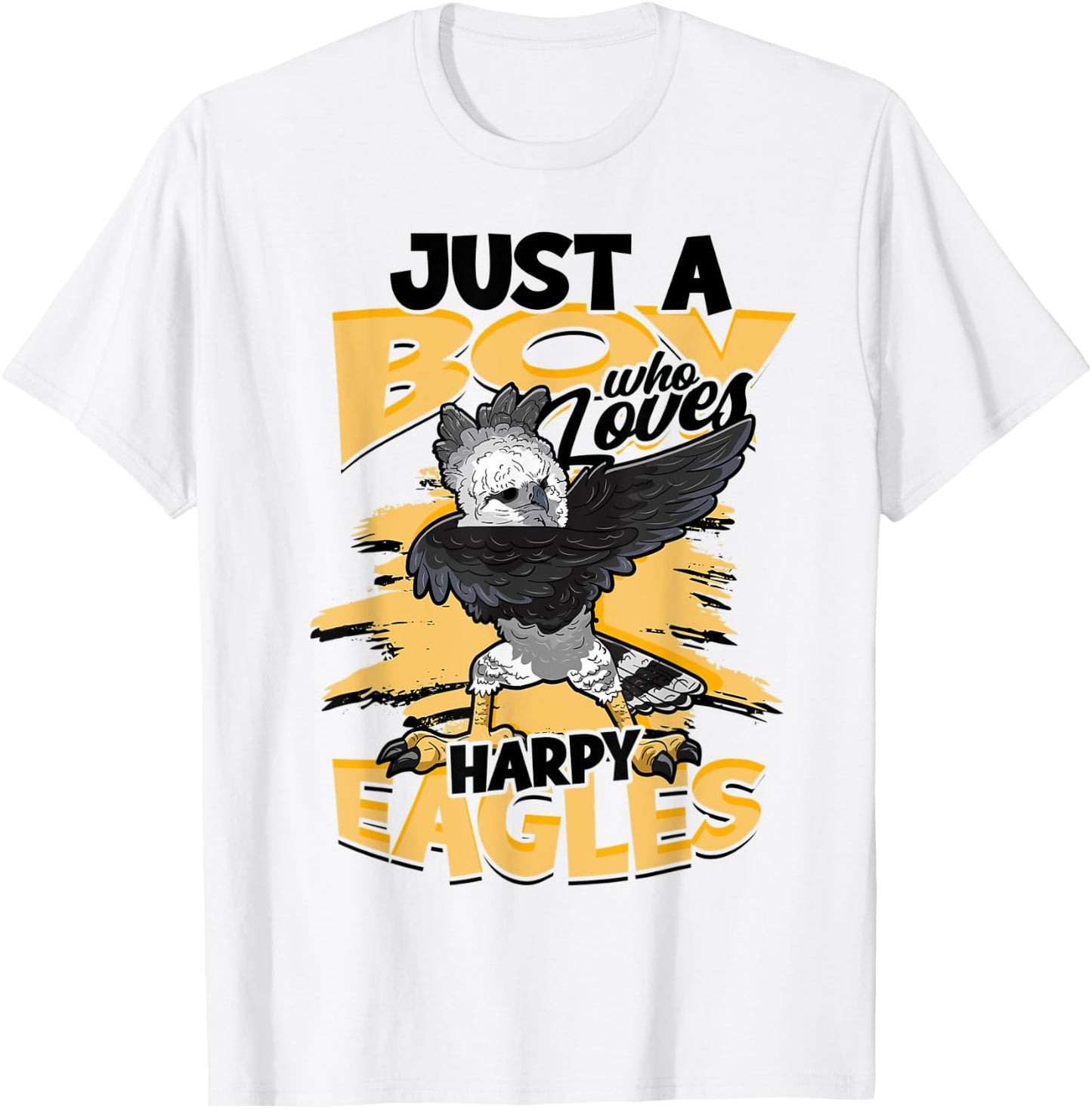 Just A Boy Who Loves Harpy Eagles Birds Kids Harpy Eagle T-Shirt - T-Shirt | White