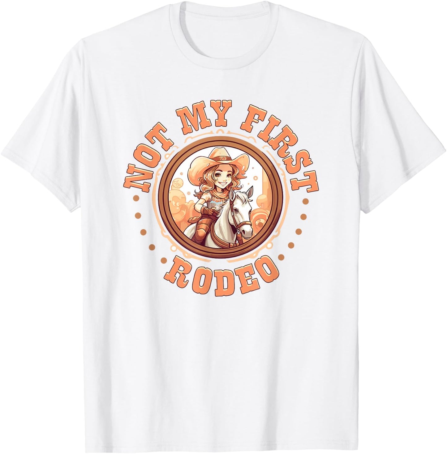 Not My First Rodeo, Country Rodeo Kids Girl Toddler Cowgirl T-Shirt - T-Shirt | White