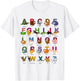ABC Animals Identification A-Z Types Of Zoo Animals Alphabet T-Shirt - T-Shirt | White