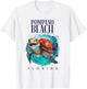 Pompano Beach Florida Watercolor Happy Sea Turtle T-Shirt - T-Shirt | White