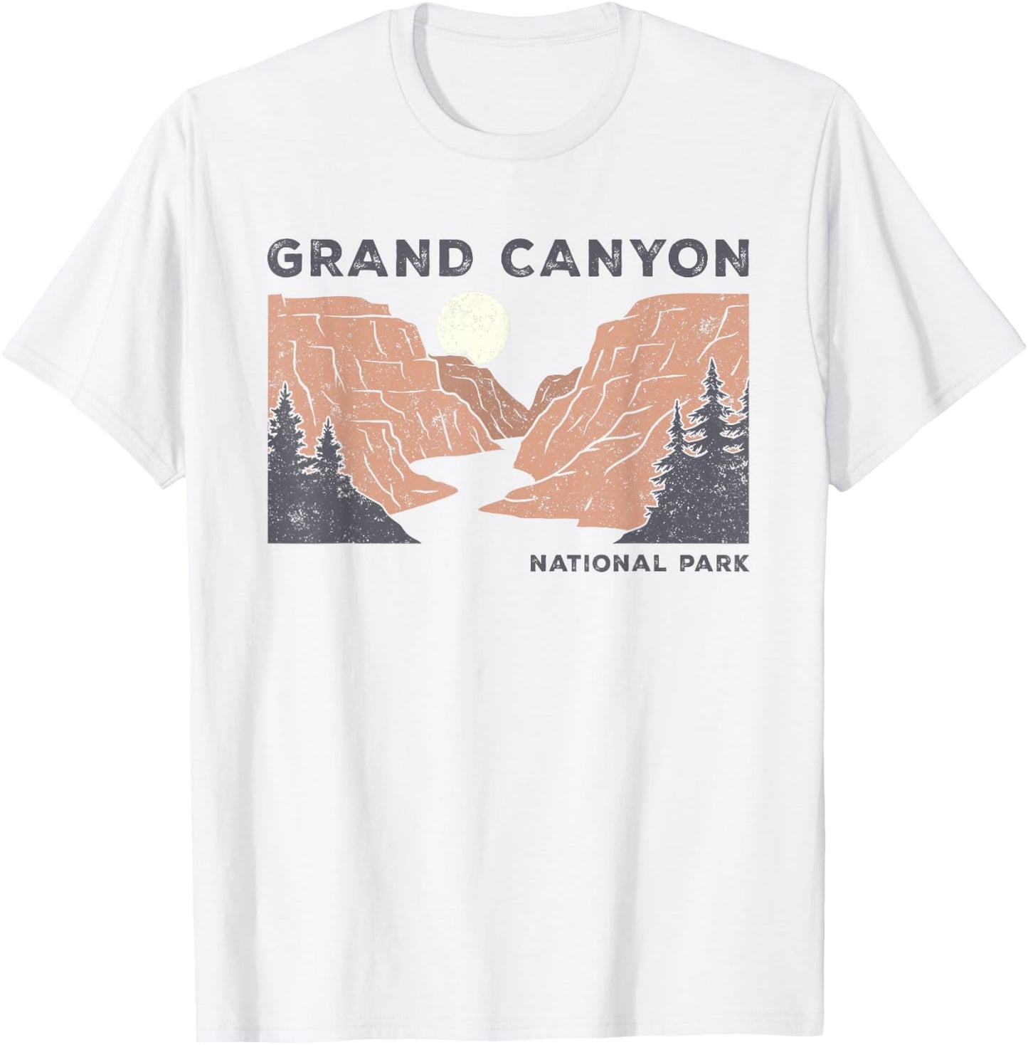 Retro Grand Canyon Shirt Arizona National Park Hiking T-Shirt - T-Shirt | White