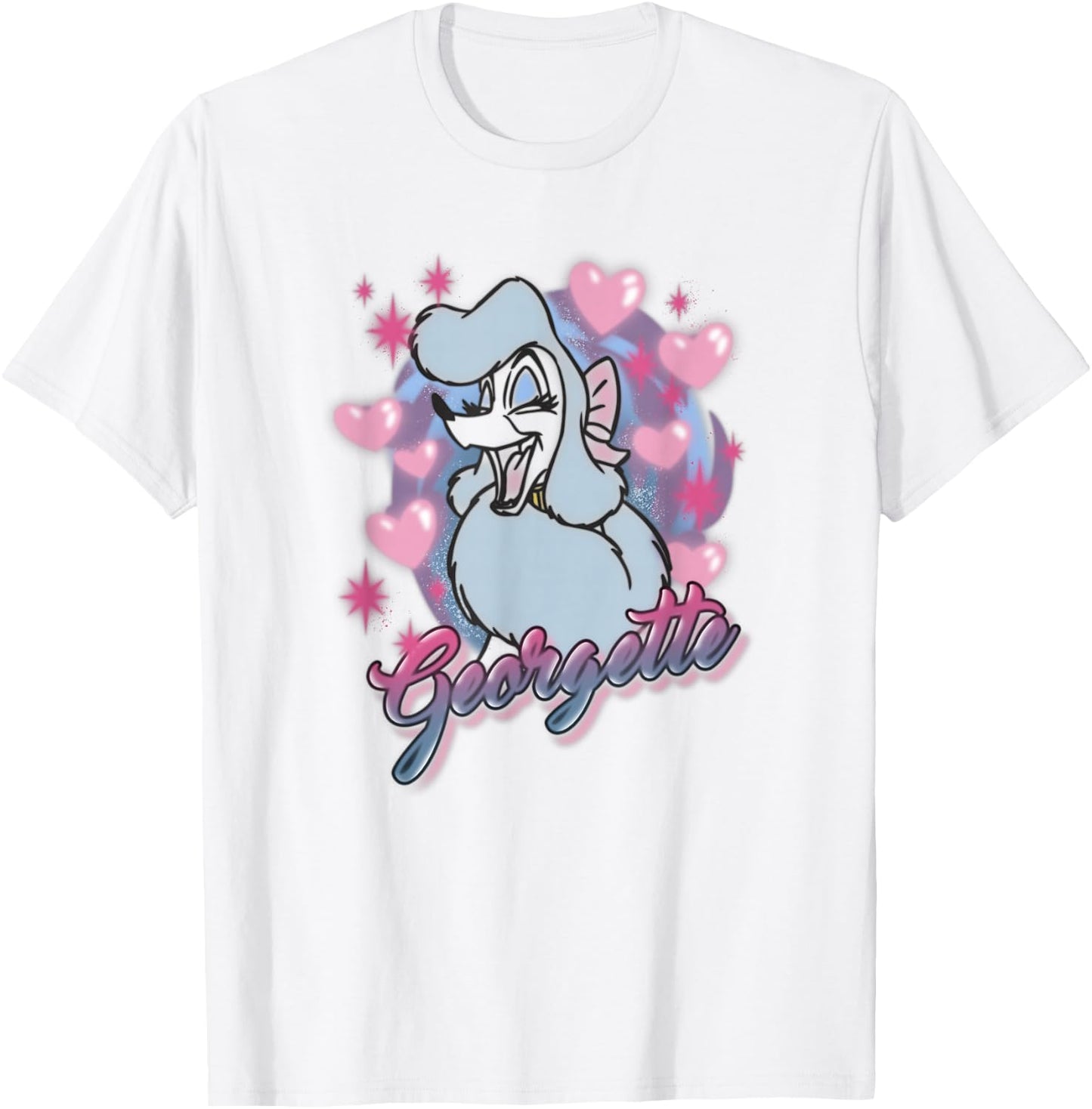Disney Oliver & Company Georgette Lovely Portrait T-Shirt - T-Shirt | White