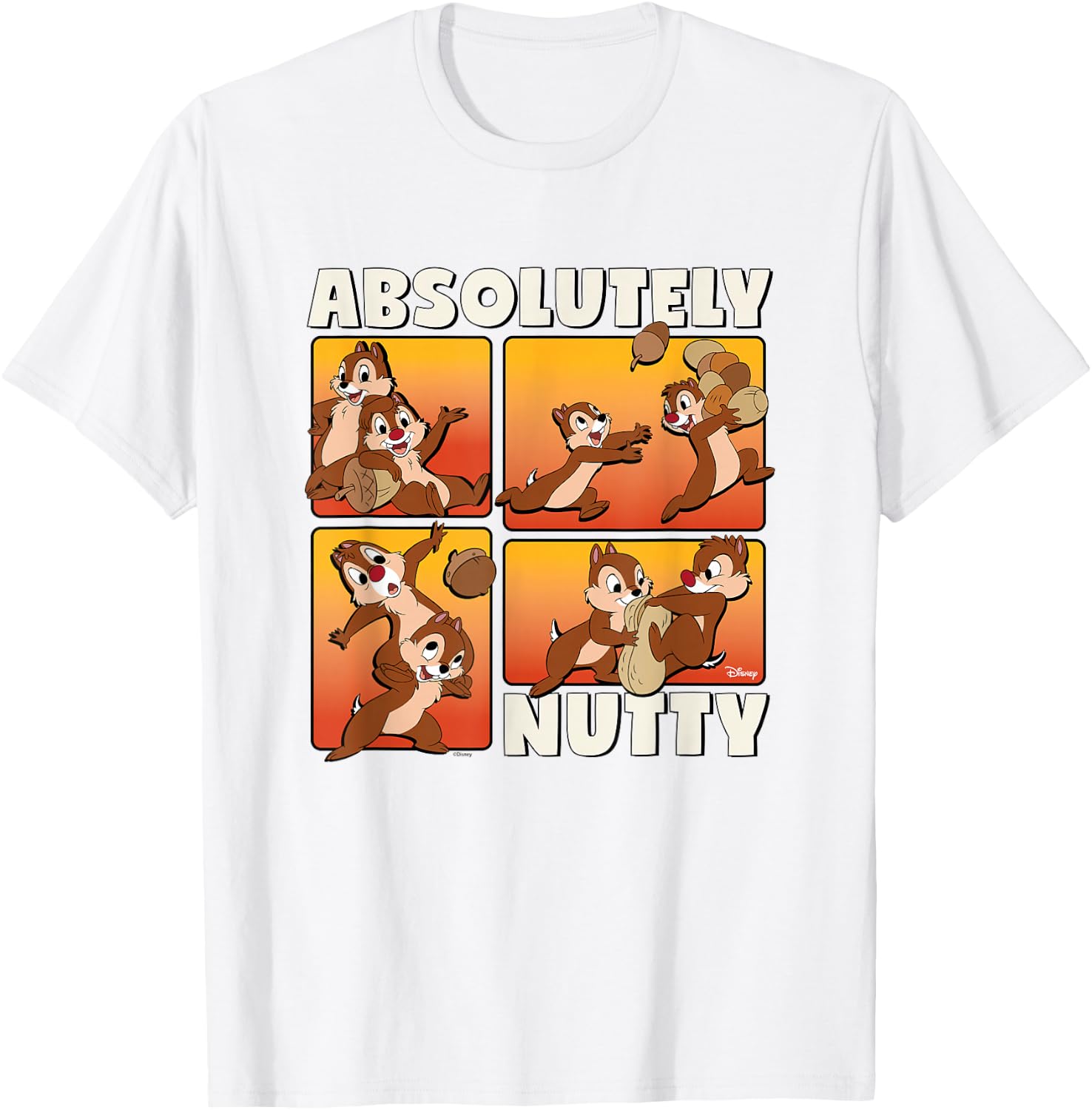 Chip 'N Dale Rescue Rangers - Absolutely Nutty T-Shirt - T-Shirt | White