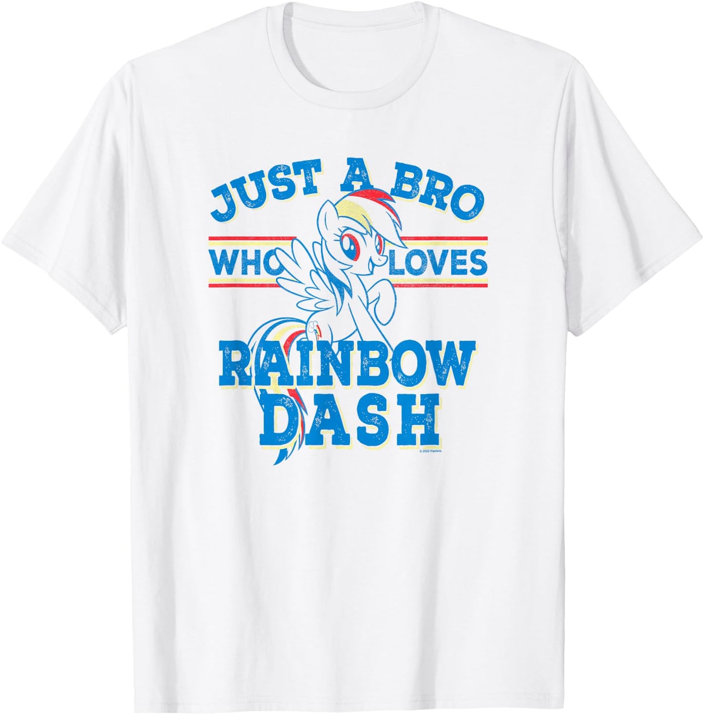 My Little Pony: Friendship Is Magic Bro Loves Rainbow Dash T-Shirt - T-Shirt | White