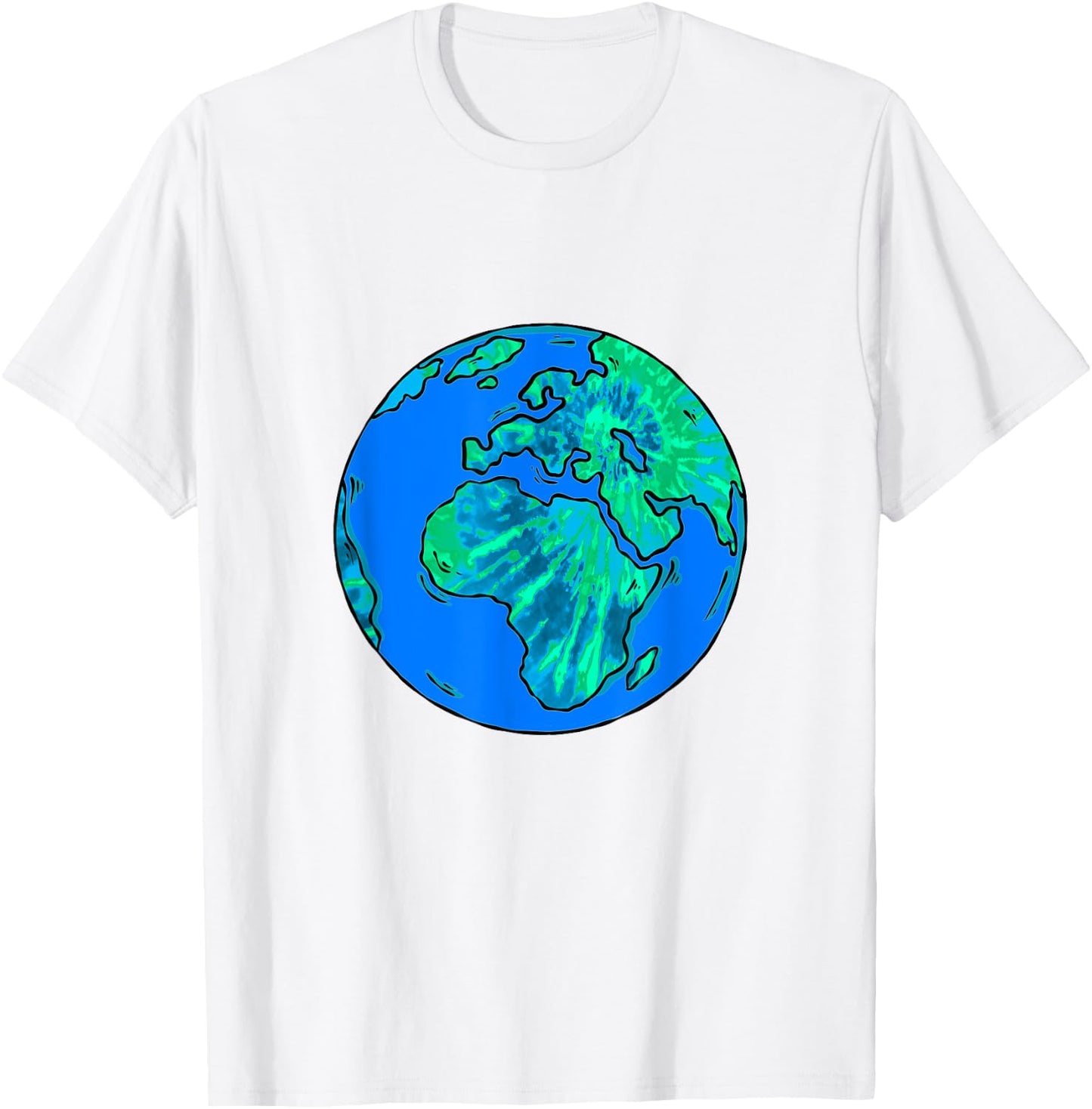 Earth Day Tie Dye Planet Tie Dye Earth Day Tie Dye Globe T-Shirt - T-Shirt | White