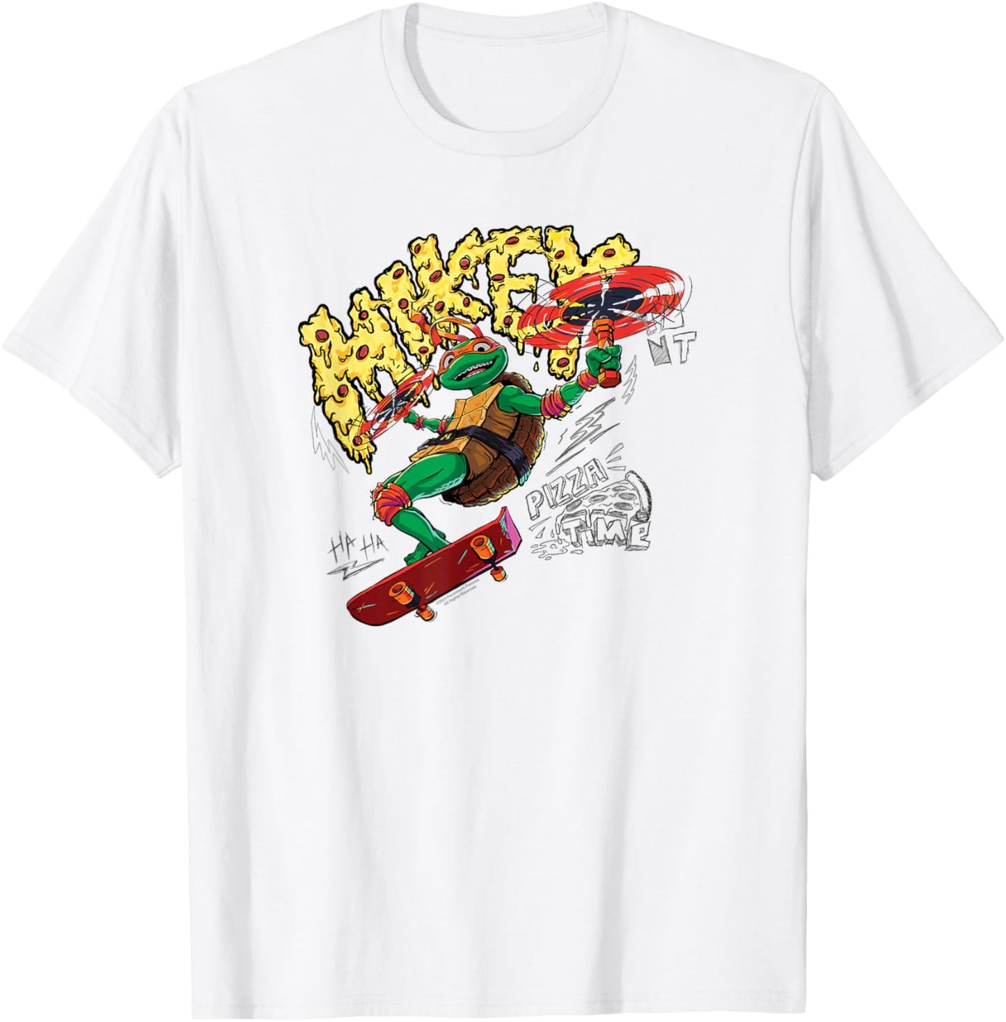 Teenage Mutant Ninja Turtles: Mutant Mayhem Mikey Pose T-Shirt - T-Shirt | White