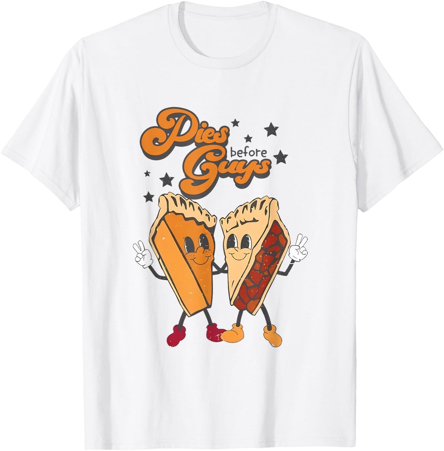 Pies Before Guys Girls Kids Toddler Thanksgiving T-Shirt - T-Shirt | White
